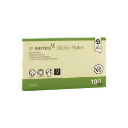 NOTAS 75X125MM  AMARILLAS A-SERIES REPOSICIONABLE