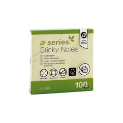 NOTAS 75X75MM AMARILLAS A-SERIES