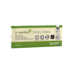 NOTAS 38X51 MM AUTOADHESIVAS AMARILLAS  PACK 12 U.