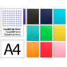CUADERNO A4  140H MICROPERF.  CUADRO 4MM 5 BANDAS4