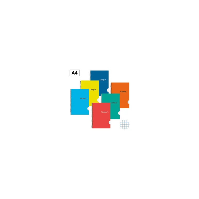 CUADERNO A4 80 H ESPIRAL TAPA DURA