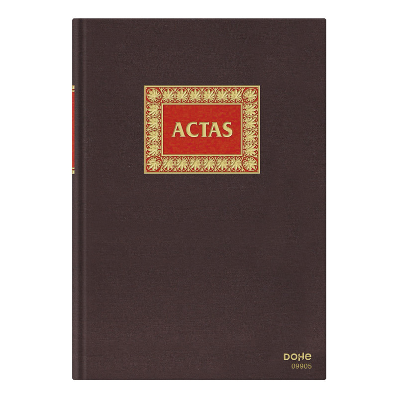 LIBRO ACTAS FOLIO NATURAL 100 h.