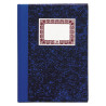 LIBRO RAYADO HORIZONTAL FOLIO NATURAL AZUL