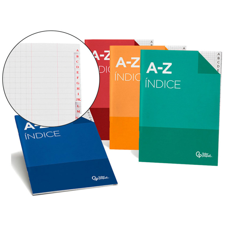 Indice A5 tapa cartoncillo   24 hojas