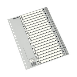 SEPARADOR A-Z A4 PP GRIS