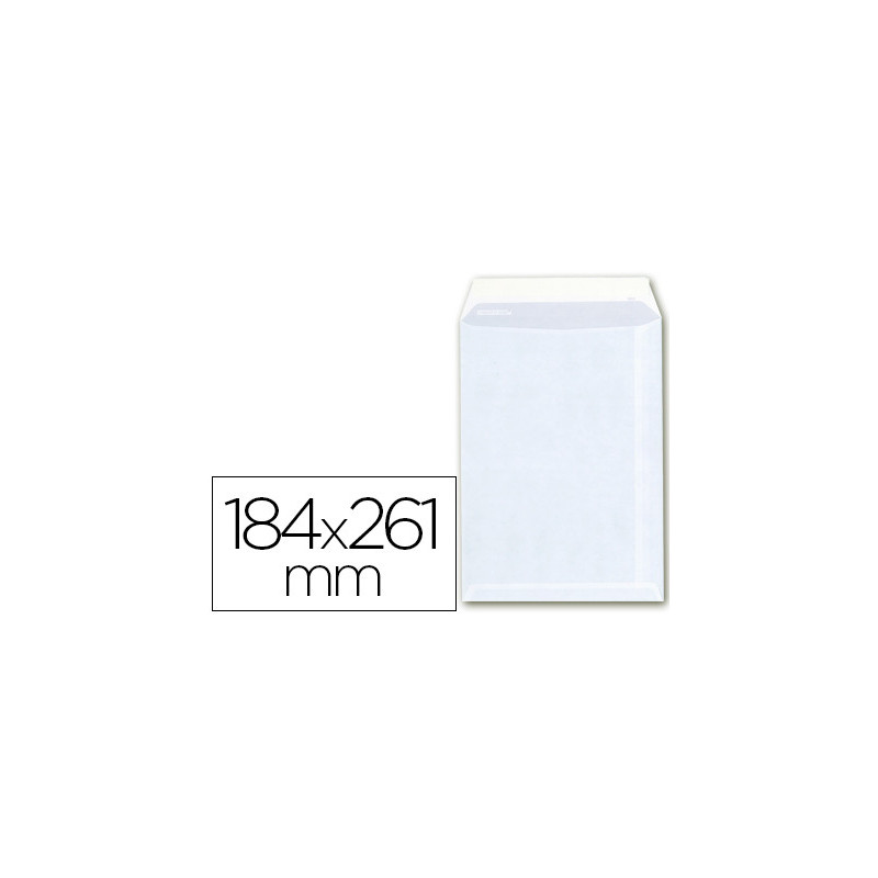 BOLSA ENVÍO BLANCO, 184 X 261 MM