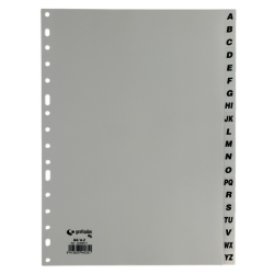 SEPARADOR  A4 A-Z GRIS