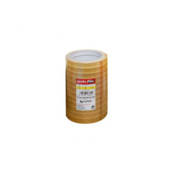 CINTA ADHESIVA 12MMX66M TRANSPARENTE