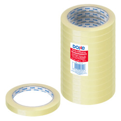 CINTA ADHESIVA 12MMX66M TRANSPARENTE